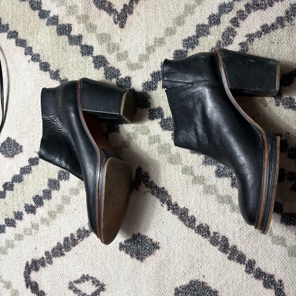 Rachel Comey - Leather ankle stacked heel booties - Picture 6 of 10